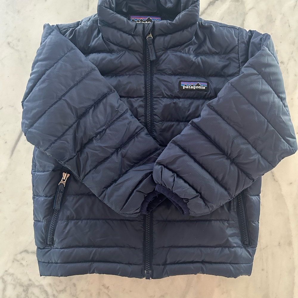 Patagonia Toddler Down Sweater Puffer Jacket | Navy Blue